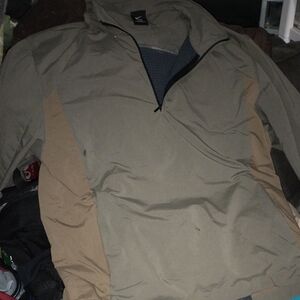 Nike Men's Beige and Tan Windbreaker
